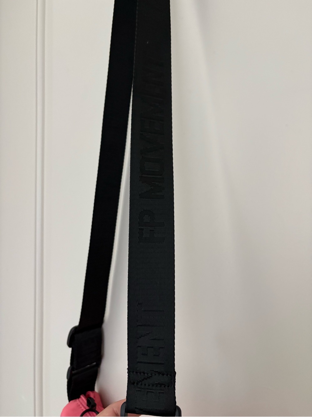 FP Movement by Free People Pink Crescent Crossbody with Black Strap - Picture 3 of 4